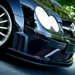 Maxton Design Передний сплиттер для Mercedes CLK W209, черный (в стиле SL Black Series)