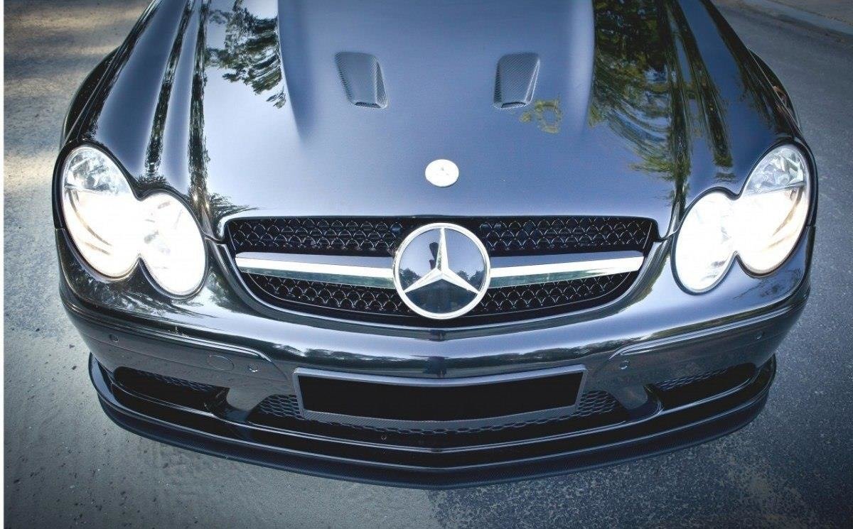 Maxton Design Передний сплиттер для Mercedes CLK W209, черный (в стиле SL Black Series) — изображение 3
