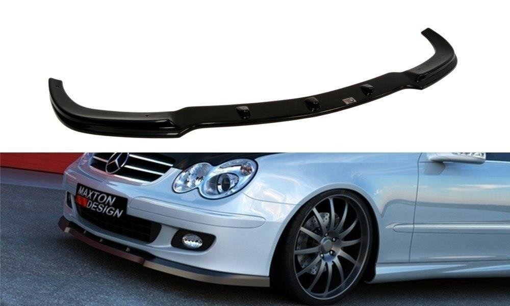 Maxton Design Передний сплиттер для Mercedes CLK W209 (рестайлинг) стандартной версии.
