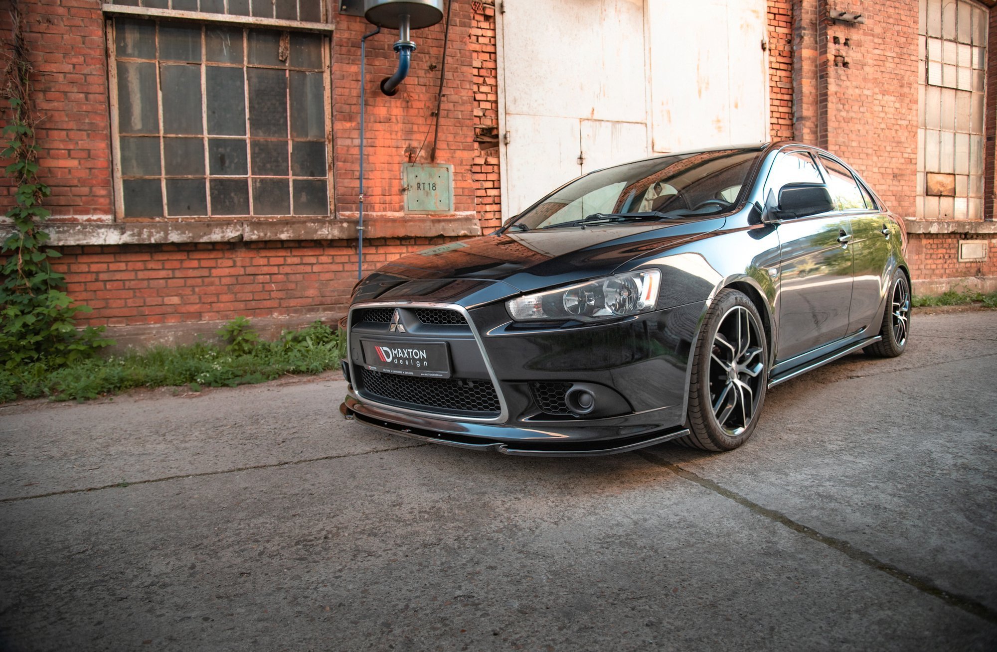 Maxton Design Передний сплиттер Mitsubishi Lancer Sportback Mk8