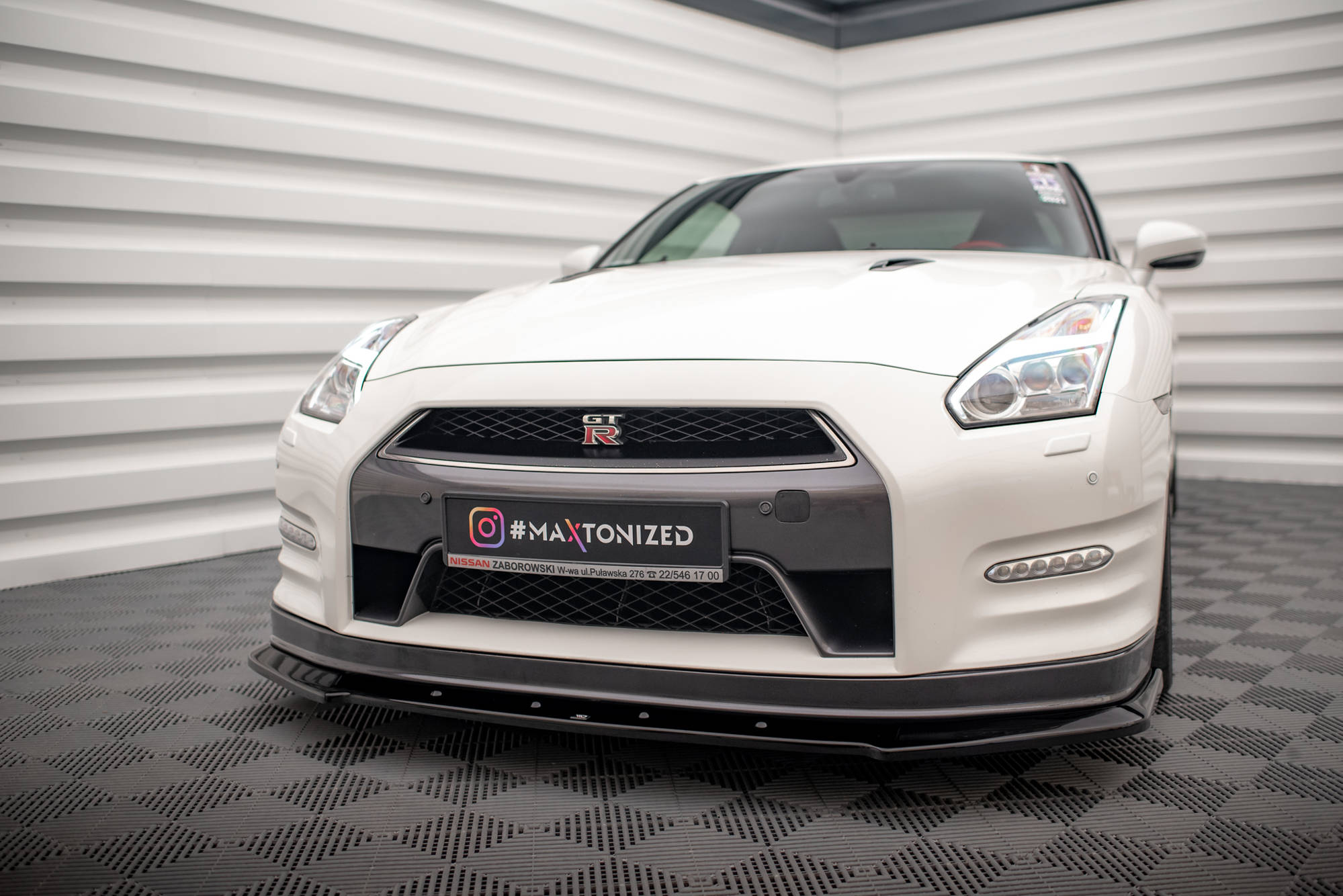 Maxton Design Передний сплиттер Nissan GTR R35 рестайлинг