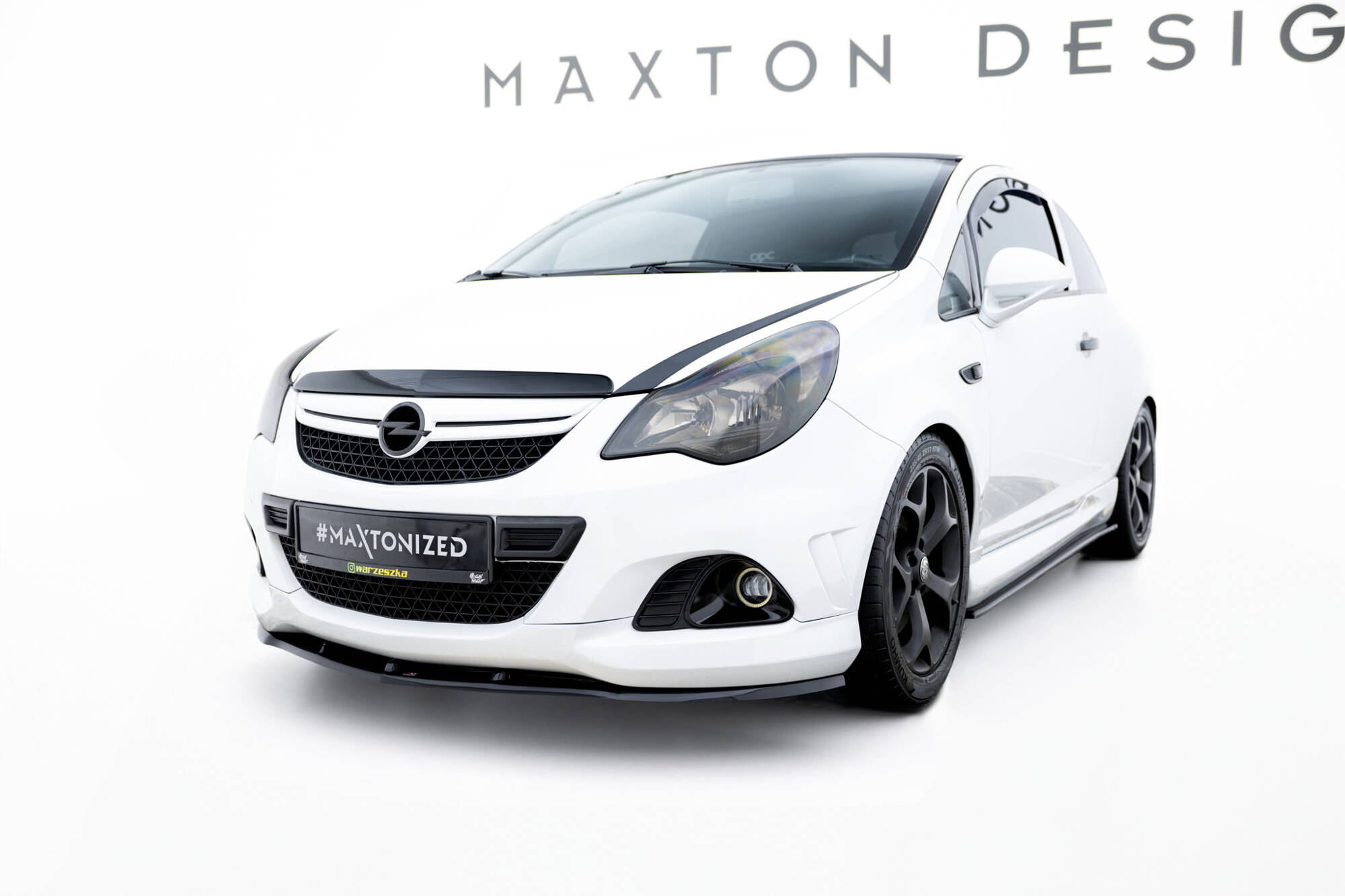 Maxton Design Передний сплиттер Opel Corsa D OPC/VXR