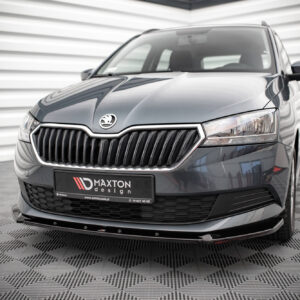 Maxton Design Передний сплиттер Skoda Fabia Mk3 после рестайлинга