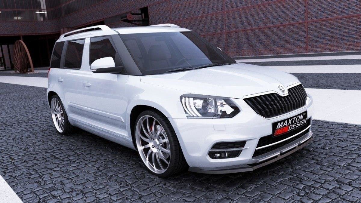 Maxton Design Передний сплиттер для SKODA YETI CITY (рестайлинговая модель)