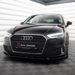 Maxton Design Передний сплиттер V.1 для Audi A3 Sportback 8V (рестайлинг)