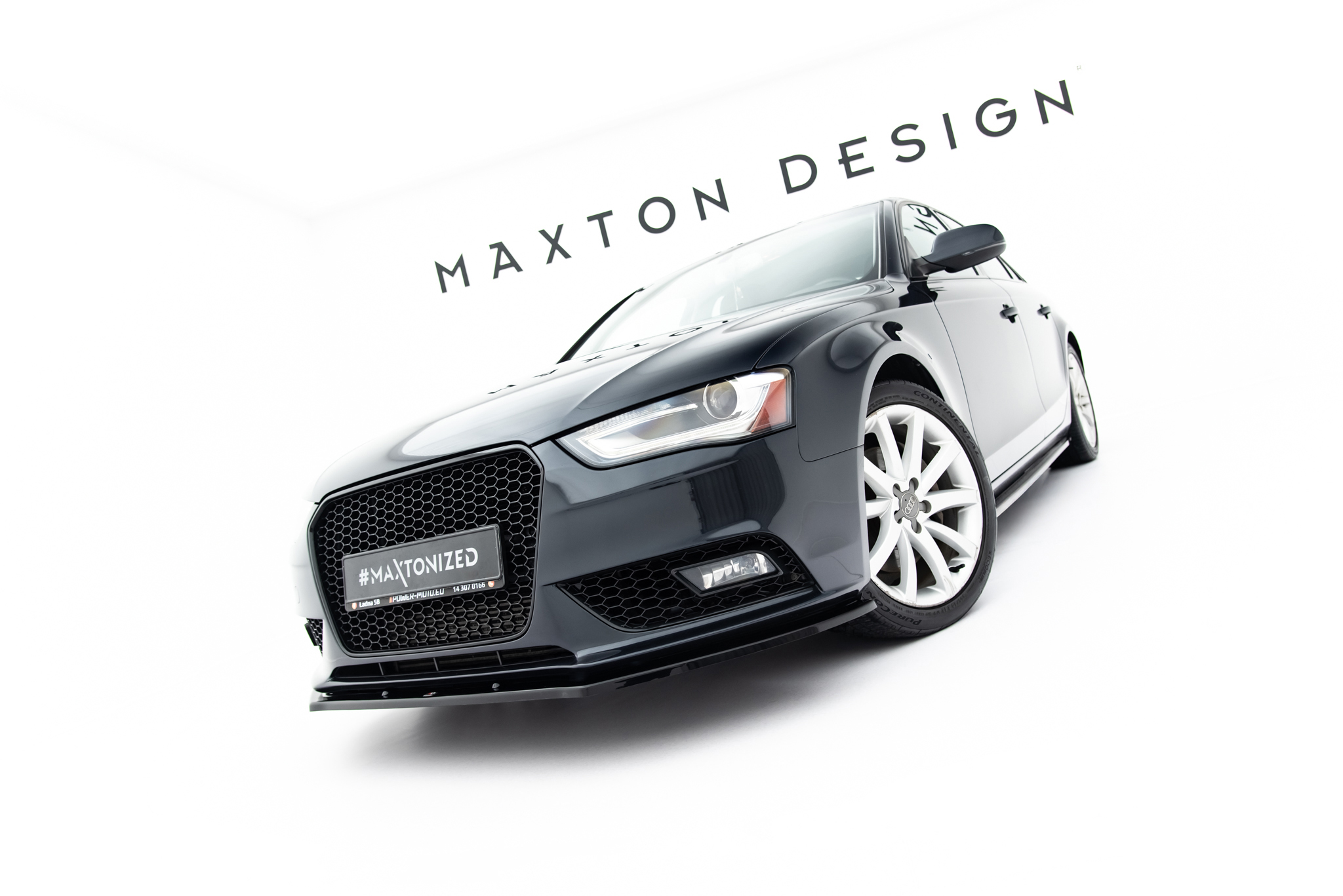 Maxton Design Передний сплиттер V.1 Audi A4 B8 FL — изображение 3