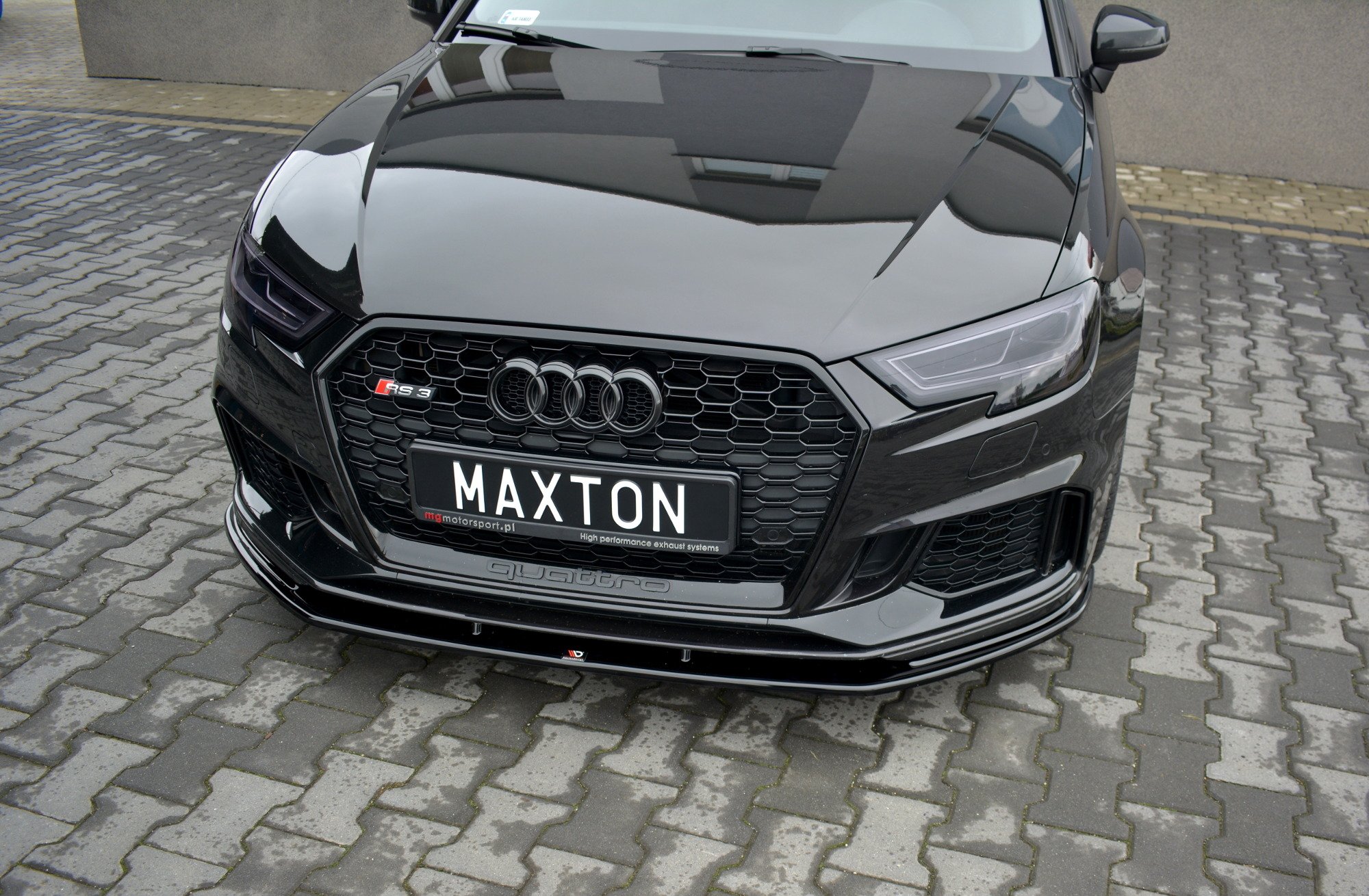 Maxton Design Передний сплиттер V.1 для Audi RS3 Sportback 8V (рестайлинг) — изображение 2