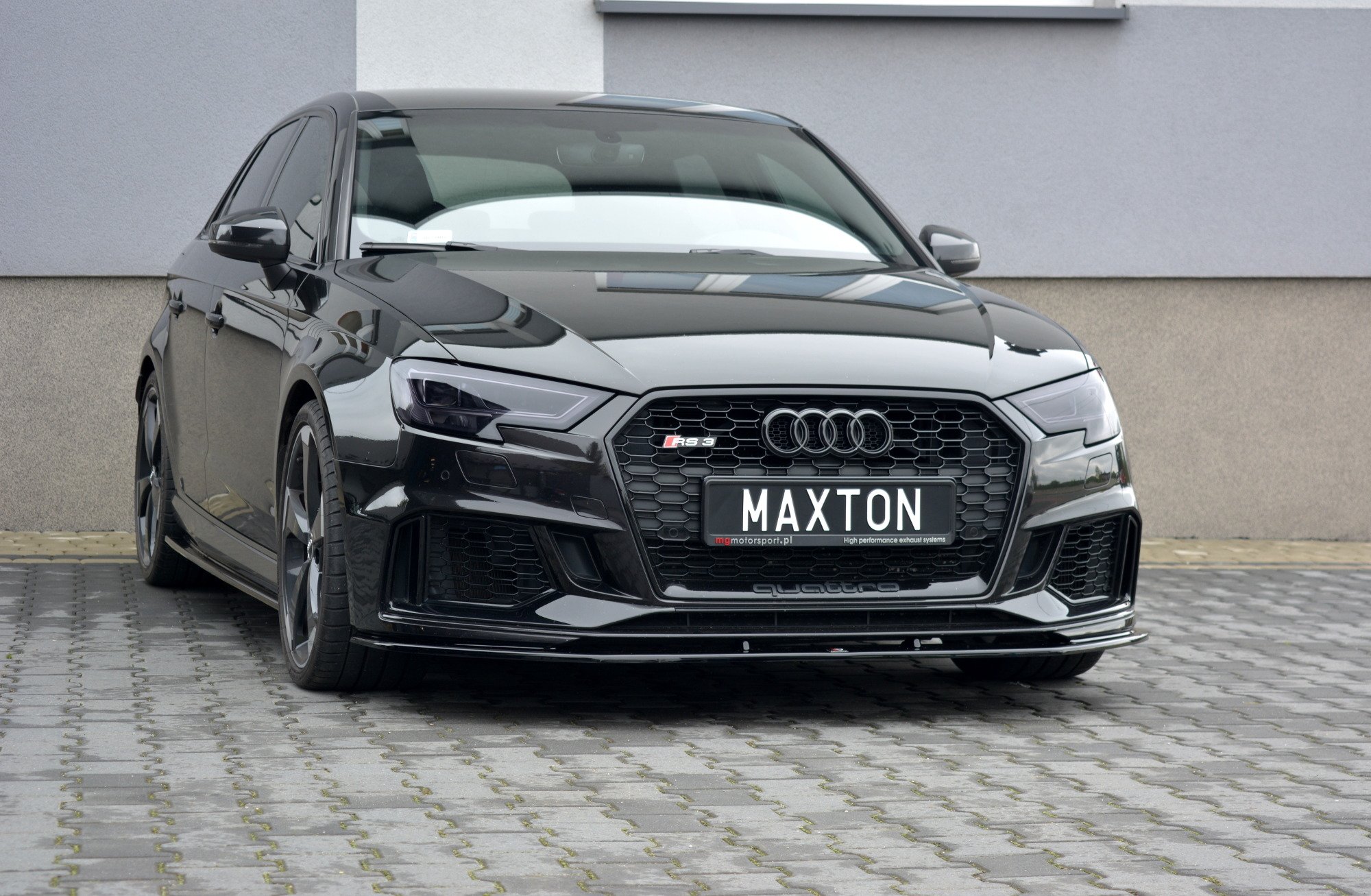 Maxton Design Передний сплиттер V.1 для Audi RS3 Sportback 8V (рестайлинг)