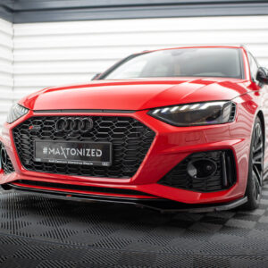 Maxton Design Передний сплиттер V.1 для Audi RS4 B9 (рестайлинг)