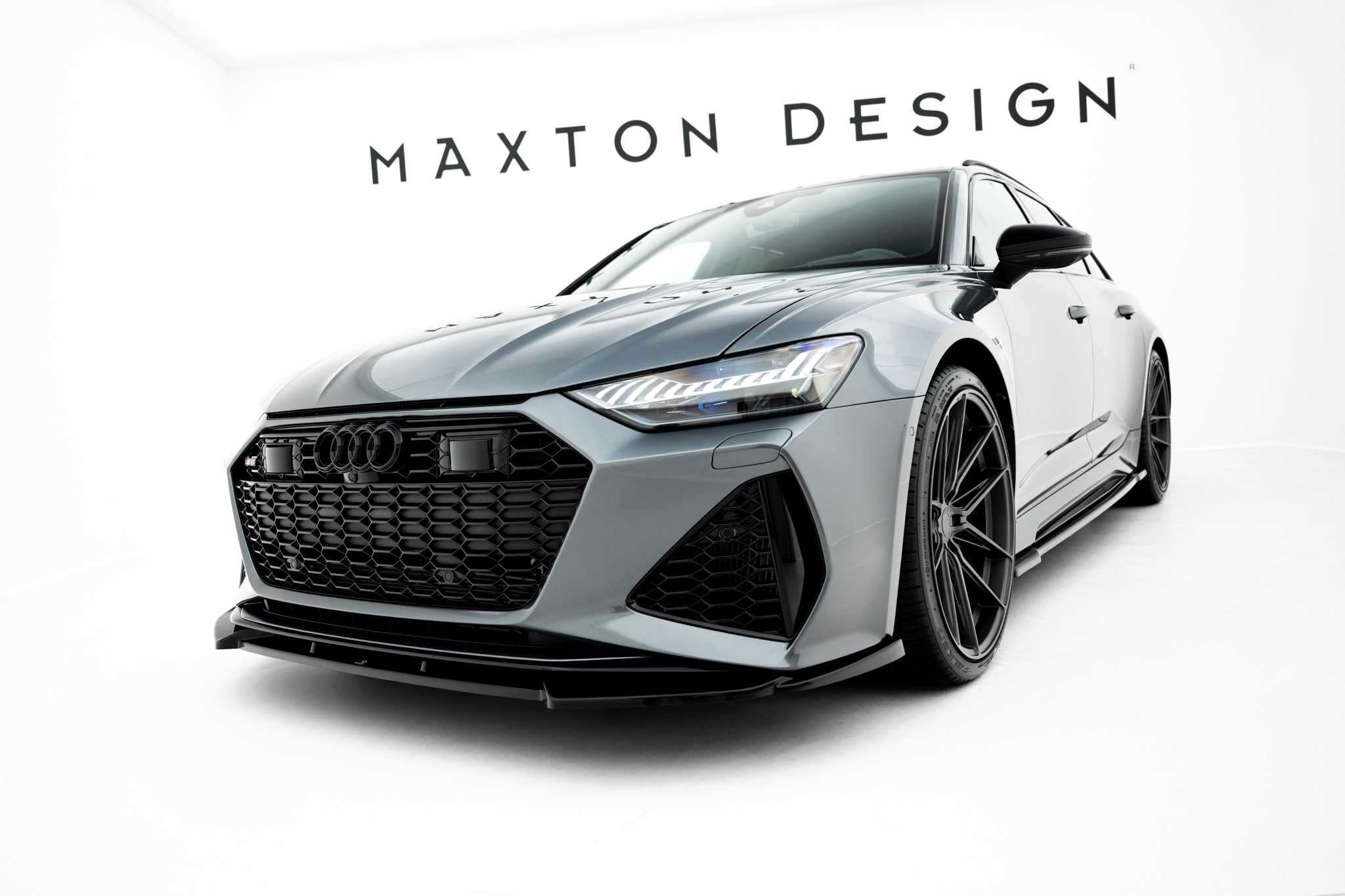 Maxton Design Передний сплиттер V.1 для Audi RS6 C8 / C8 Facelift