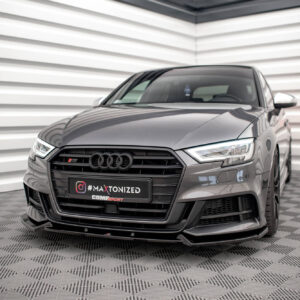Maxton Design Передний сплиттер V.1 для Audi S3 / A3 S-Line Sportback 8V (рестайлинг)