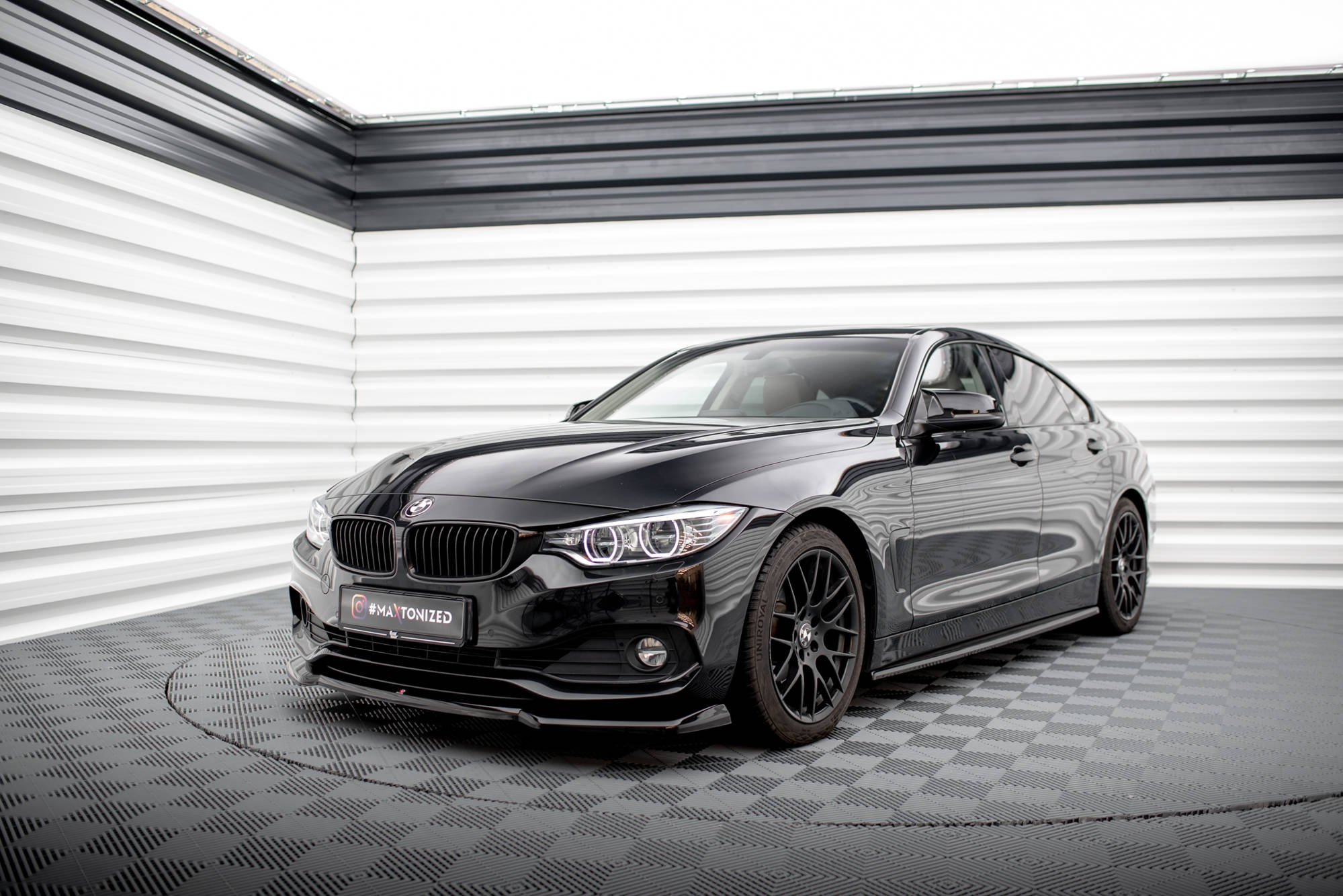 Maxton Design Передний сплиттер V.1 для BMW 4 Coupe / Gran Coupe / Cabrio F32 / F36 / F33