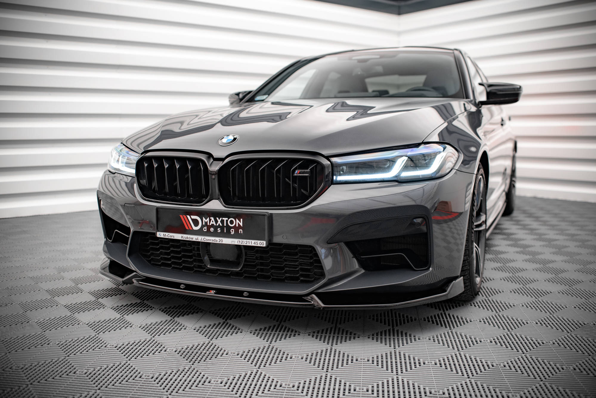 Maxton Design Передний сплиттер V1 для BMW M5 F90 (рестайлинг)
