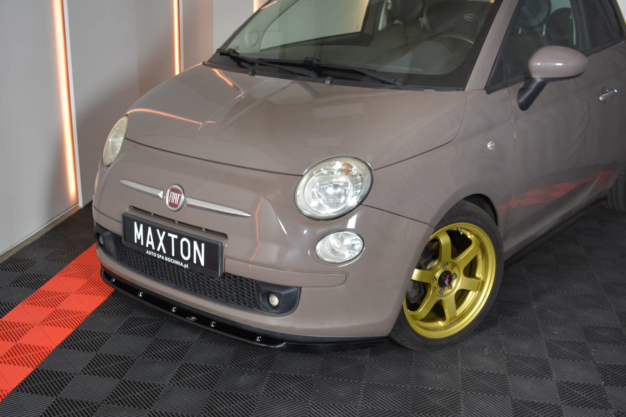 Maxton Design Передний сплиттер V.1 для Fiat 500 Хэтчбек (превью) — изображение 3