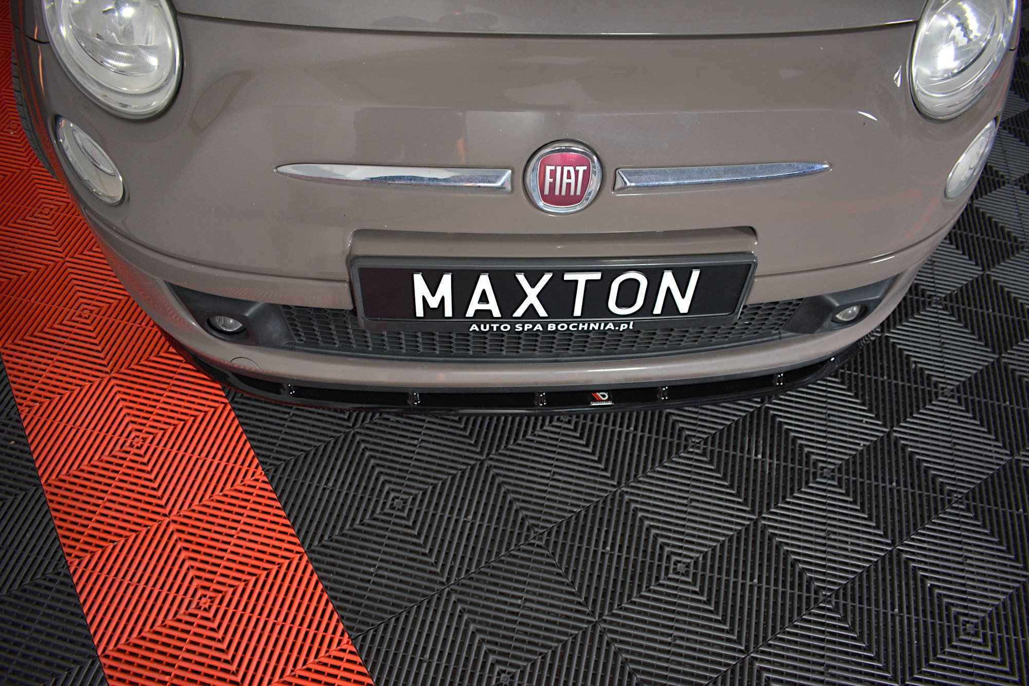 Maxton Design Передний сплиттер V.1 для Fiat 500 Хэтчбек (превью) — изображение 2