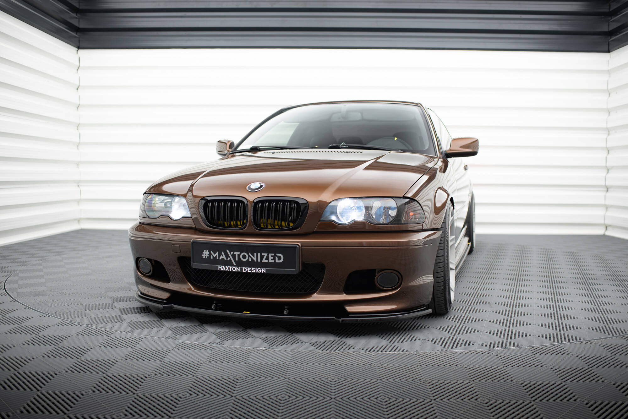 Maxton Design Передний сплиттер V.1 для BMW 3 E46 MPACK COUPE
