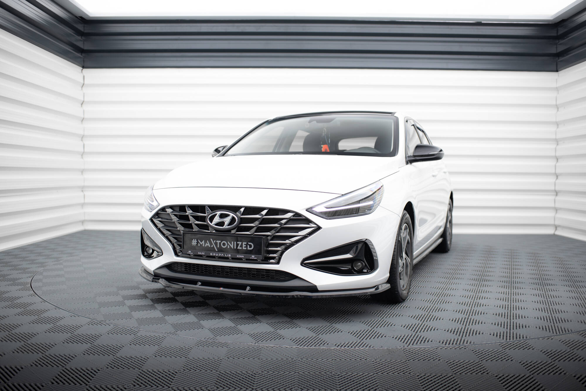 Maxton Design Передний сплиттер V.1 для Hyundai I30 Mk3 (рестайлинг)