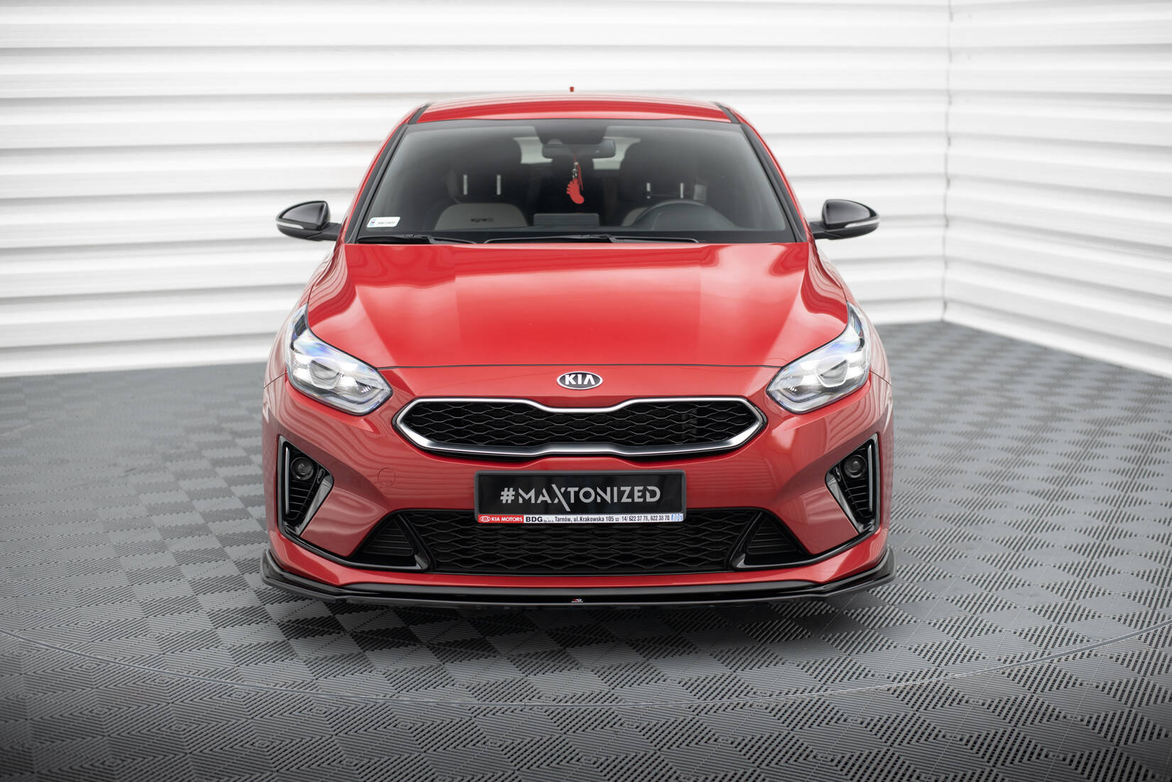 Maxton Design Передний сплиттер V.1 для Kia Ceed GT / GT-Line Mk3 / Proce Mk1 — изображение 2