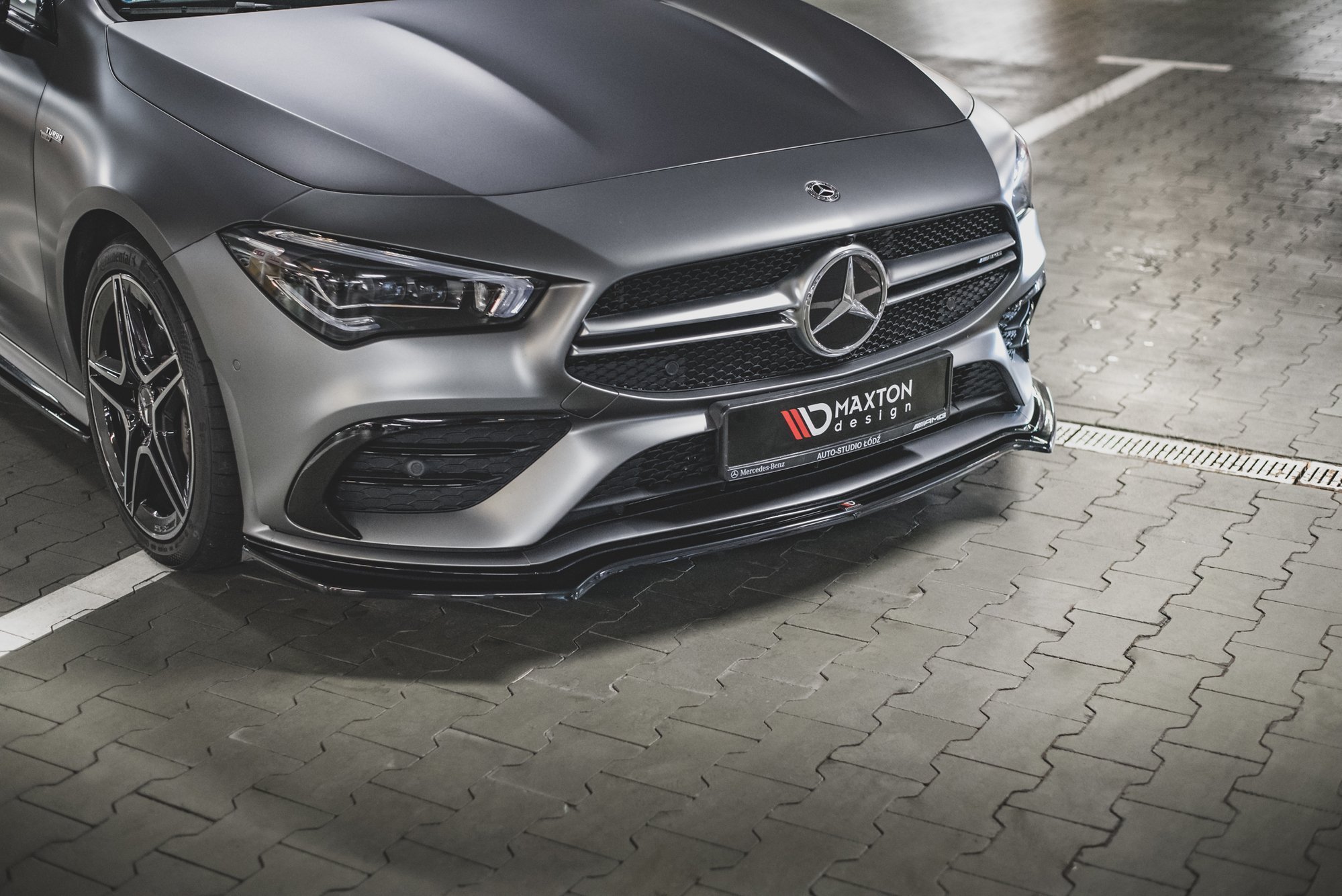 Maxton Design Передний сплиттер V.1 для Mercedes-AMG CLA 35 Aero C118