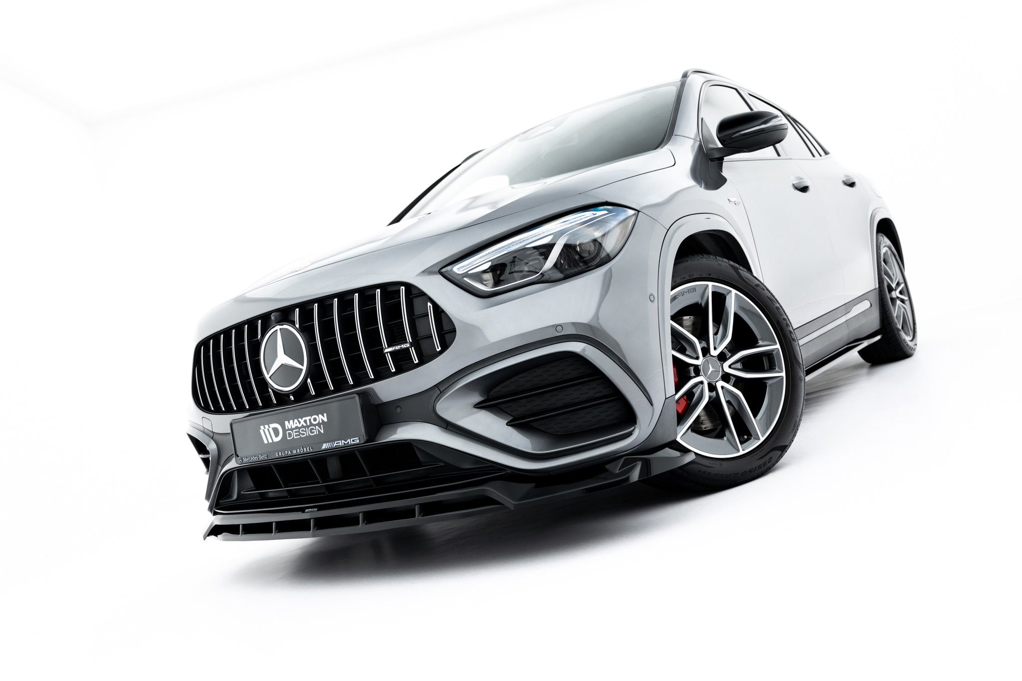 Maxton Design Передний сплиттер V.1 для Mercedes-AMG GLA 35 H247 (рестайлинг)