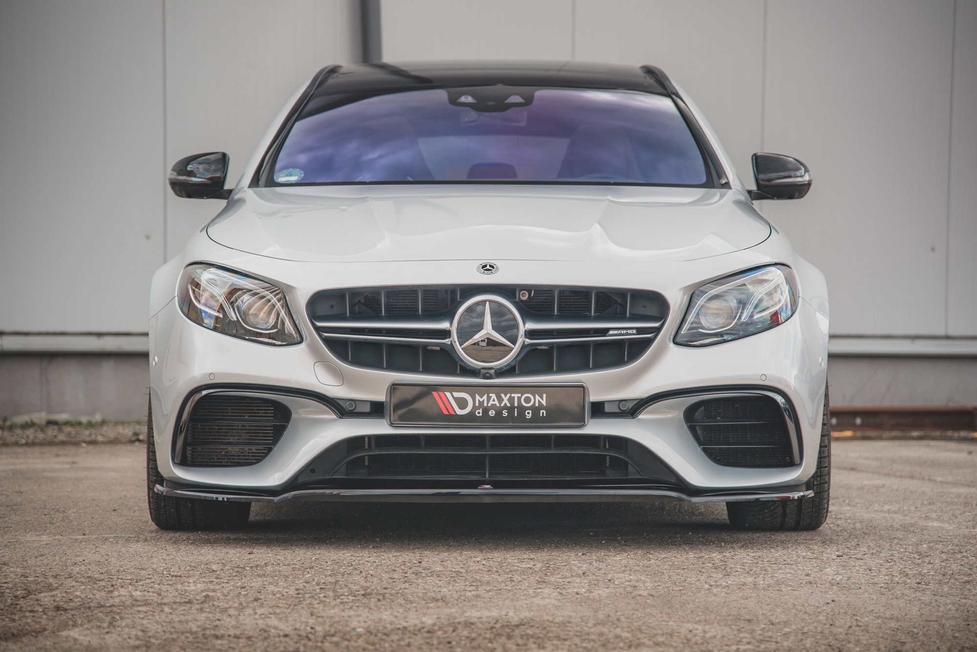 Maxton Design Передний сплиттер V.1 для Mercedes-Benz E63 AMG универсал/седан S213/W213