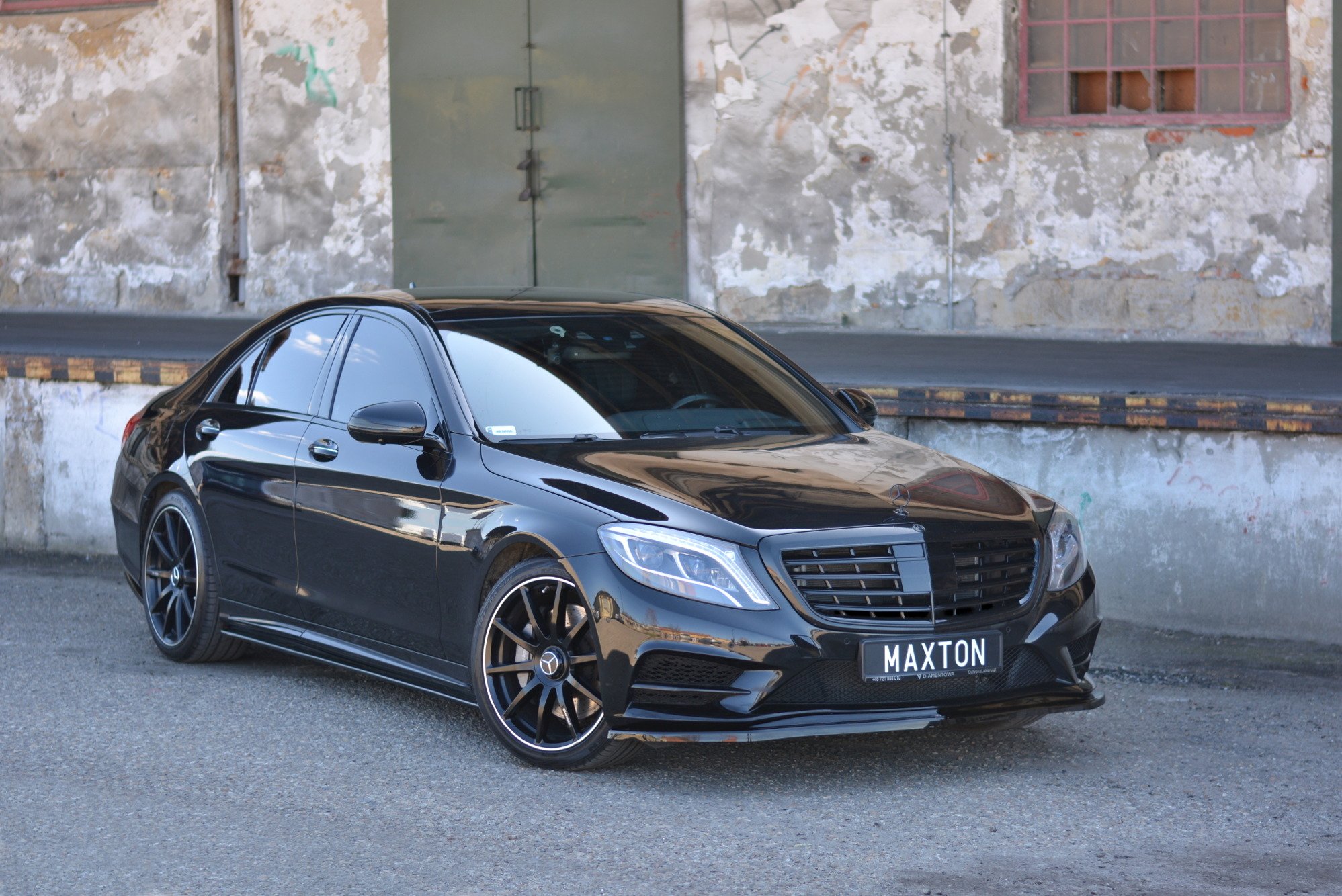 Maxton Design Передний сплиттер V.1 MERCEDES-BENZ S-CLASS AMG-LINE W222