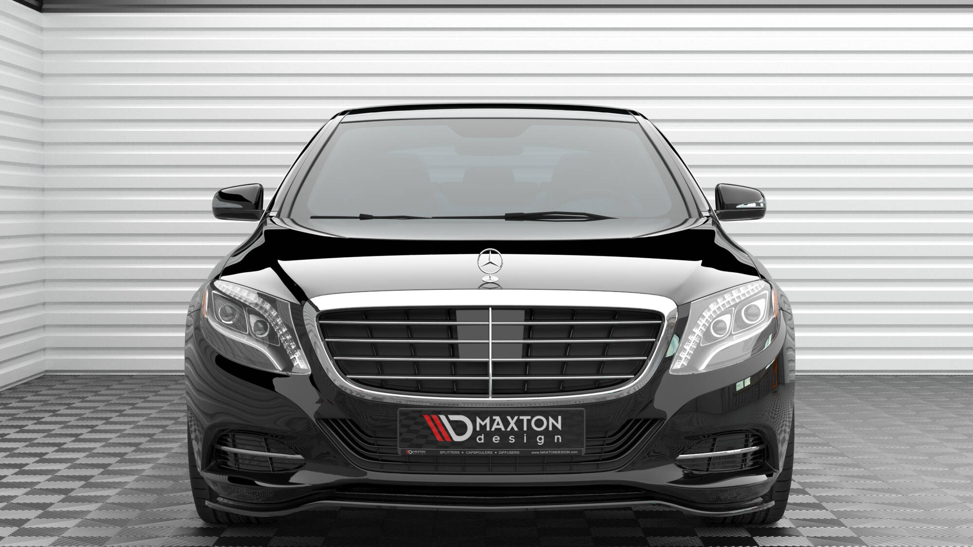 Maxton Design Передний сплиттер V.1 Mercedes-Benz S W222 — изображение 2