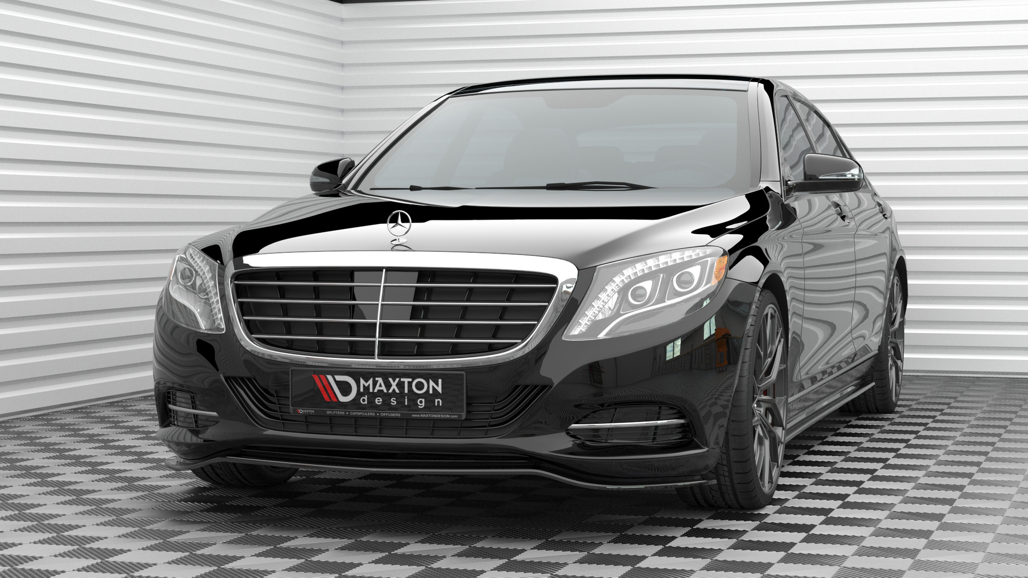 Maxton Design Передний сплиттер V.1 Mercedes-Benz S W222 — изображение 3