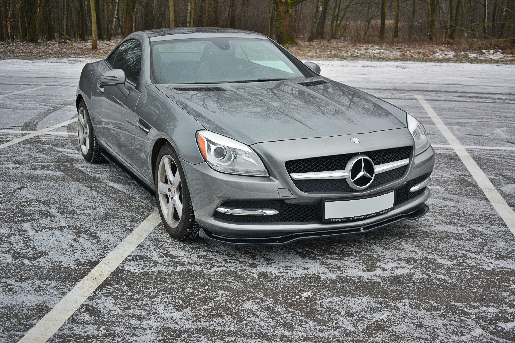 Maxton Design Передний сплиттер V.1 для Mercedes SLK R172