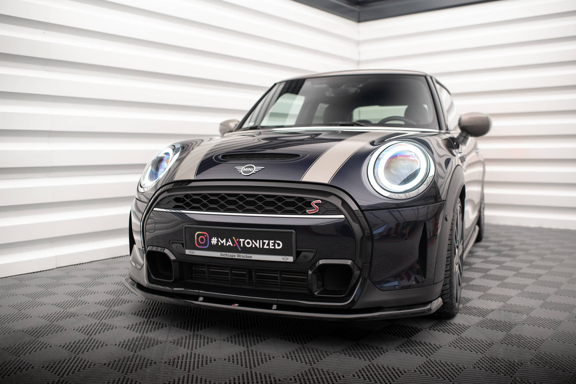 Maxton Design Передний сплиттер V.1 для Mini Cooper S F56 (рестайлинг)