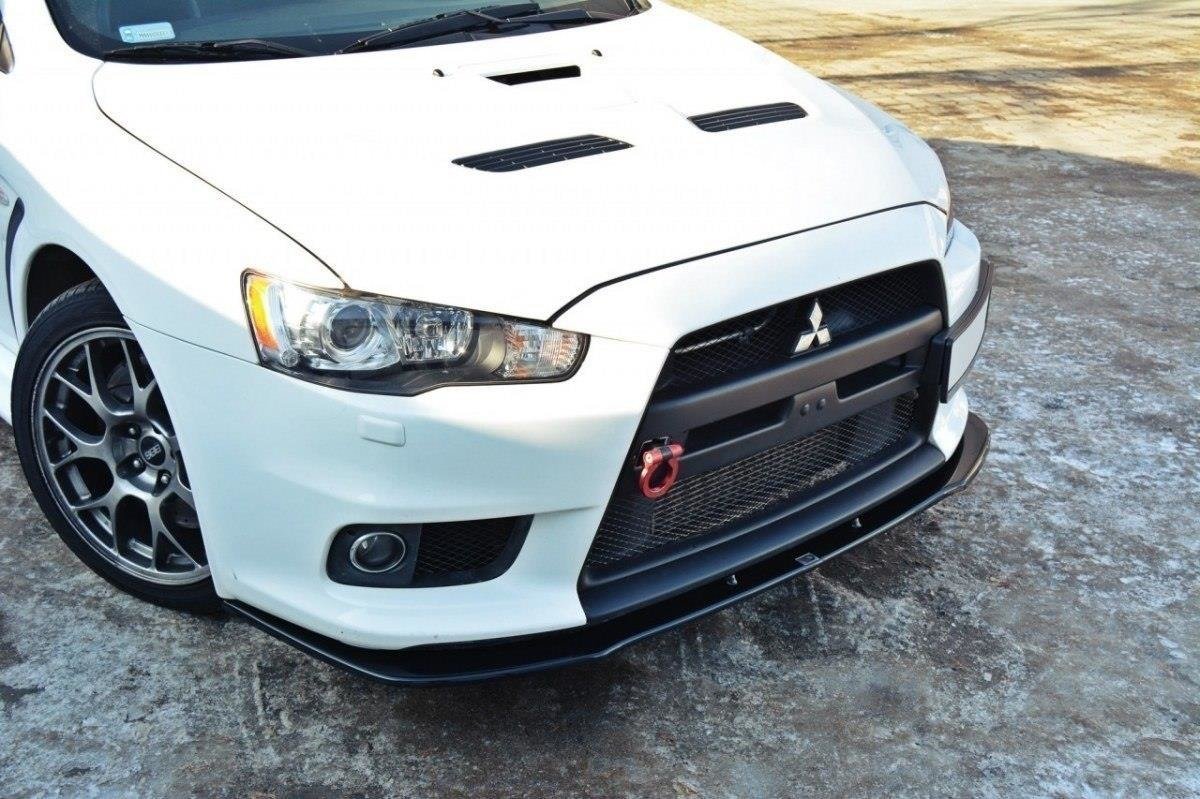 Maxton Design Передний сплиттер V.1 для Mitsubishi Lancer Evo X