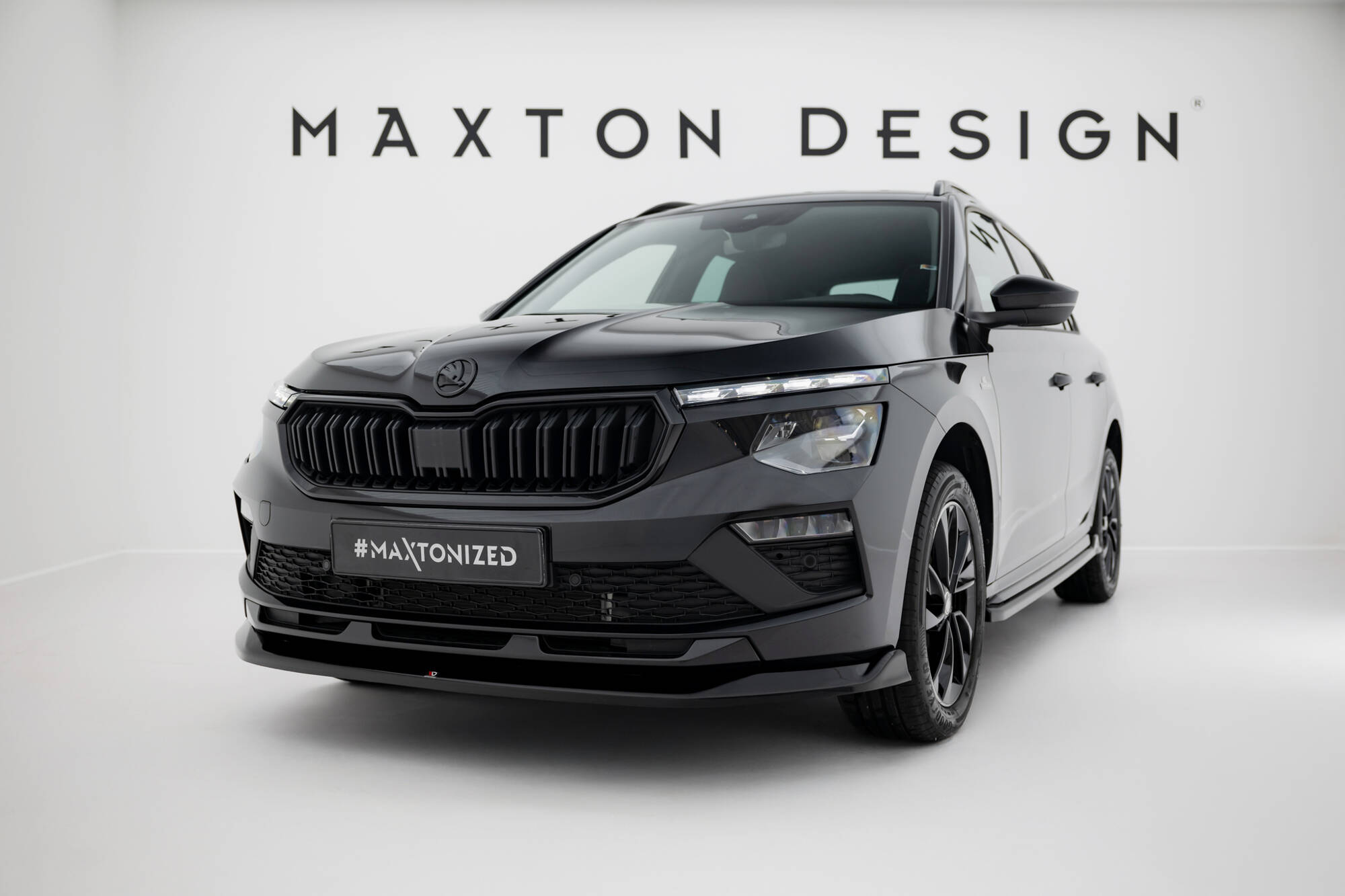 Maxton Design Передний сплиттер V.1 для Skoda Kamiq Monte Carlo Mk1 (рестайлинг)