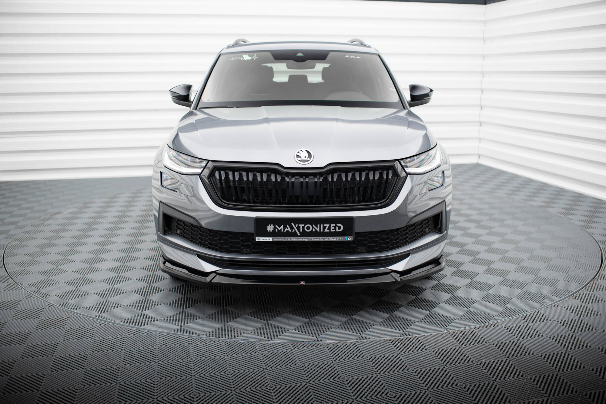 Maxton Design Передний сплиттер V.1 Skoda Kodiaq Sportline Mk1 Facelift — изображение 2