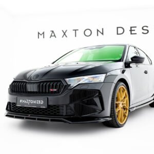 Maxton Design Передний сплиттер V.1 для Skoda Octavia RS Liftback / Combi Mk4 Facelift