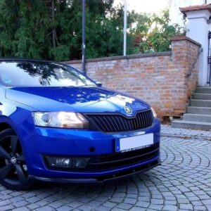 Maxton Design Передний сплиттер V.1 для Skoda Rapid