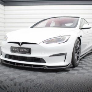 Maxton Design Передний сплиттер V.1 для Tesla Model S Plaid Mk1 (рестайлинг)