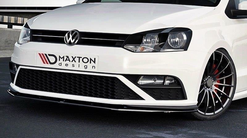 Maxton Design Передний сплиттер V.1 Volkswagen Polo GTI Mk5 Facelift