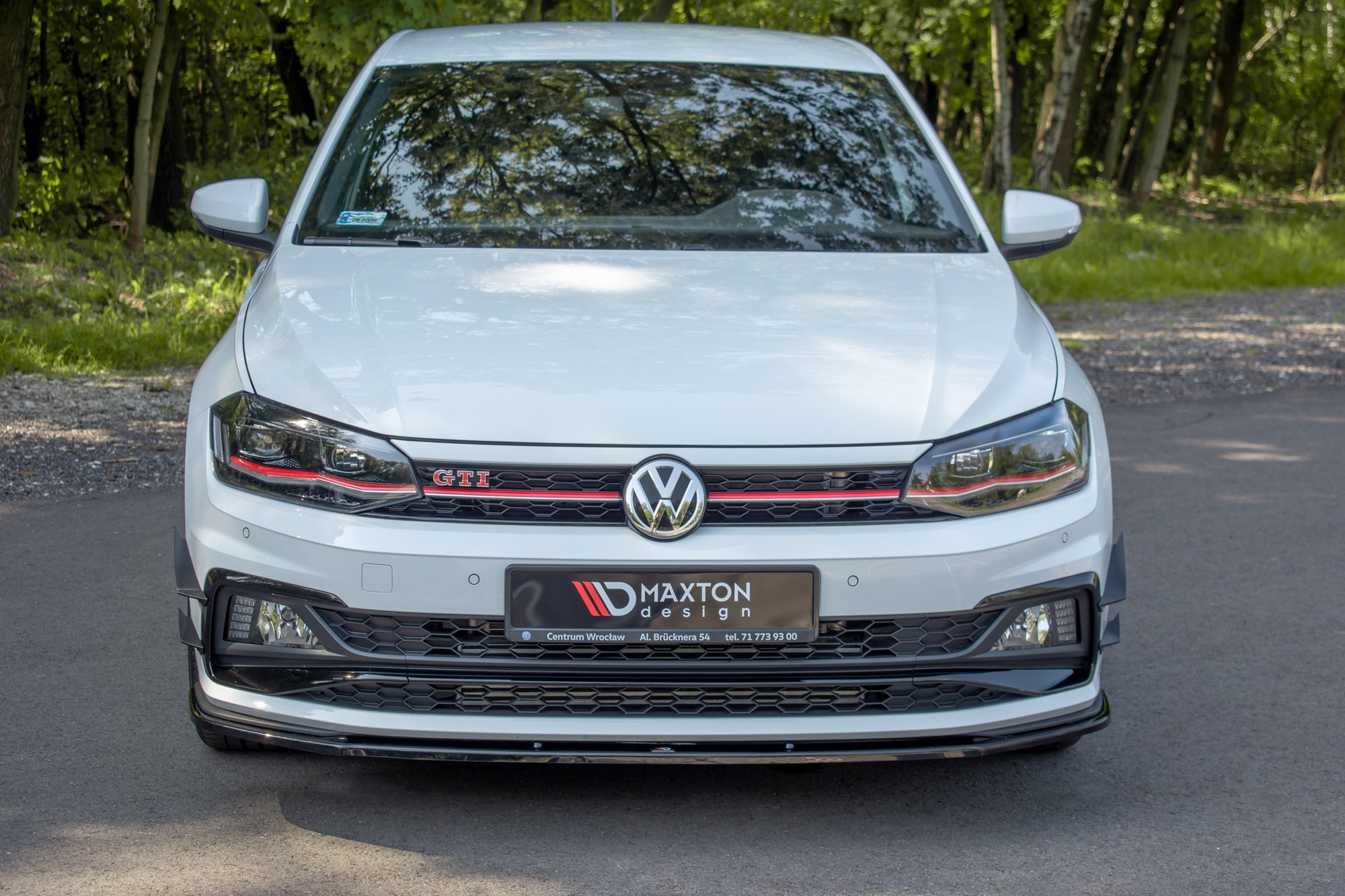 Maxton Design Передний сплиттер V.1 для Volkswagen Polo GTI / R-line Mk6 — изображение 2