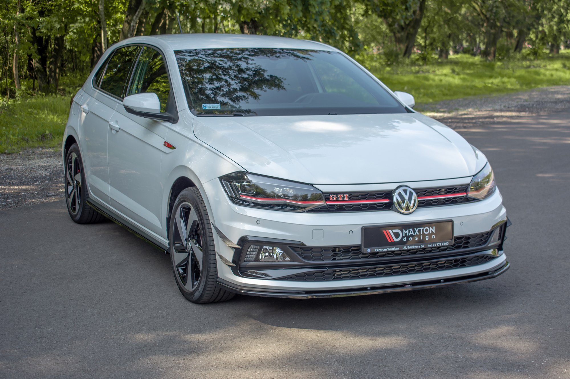 Maxton Design Передний сплиттер V.1 для Volkswagen Polo GTI / R-line Mk6