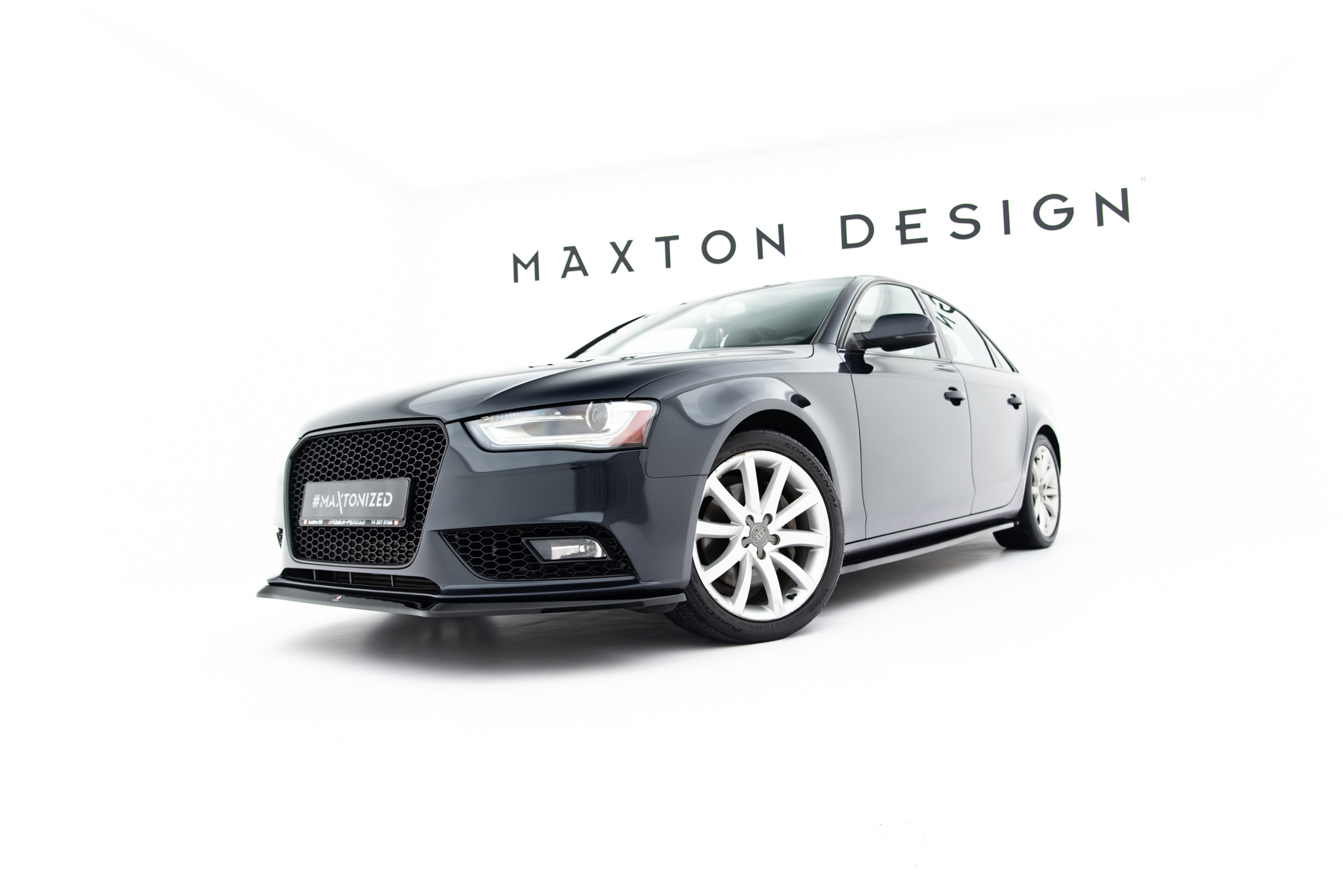 Maxton Design Передний сплиттер V.2 Audi A4 B8 FL — изображение 4