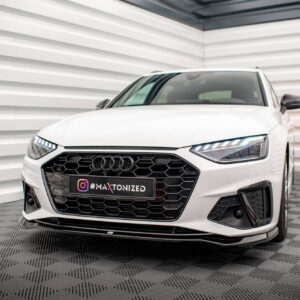 Maxton Design Передний сплиттер V.2 для Audi A4 S-Line / S4 B9 (рестайлинг)