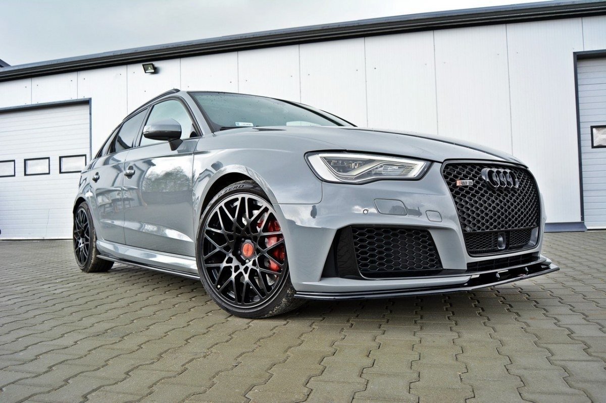 Maxton Design Передний сплиттер V.2 для Audi RS3 8V Sportback