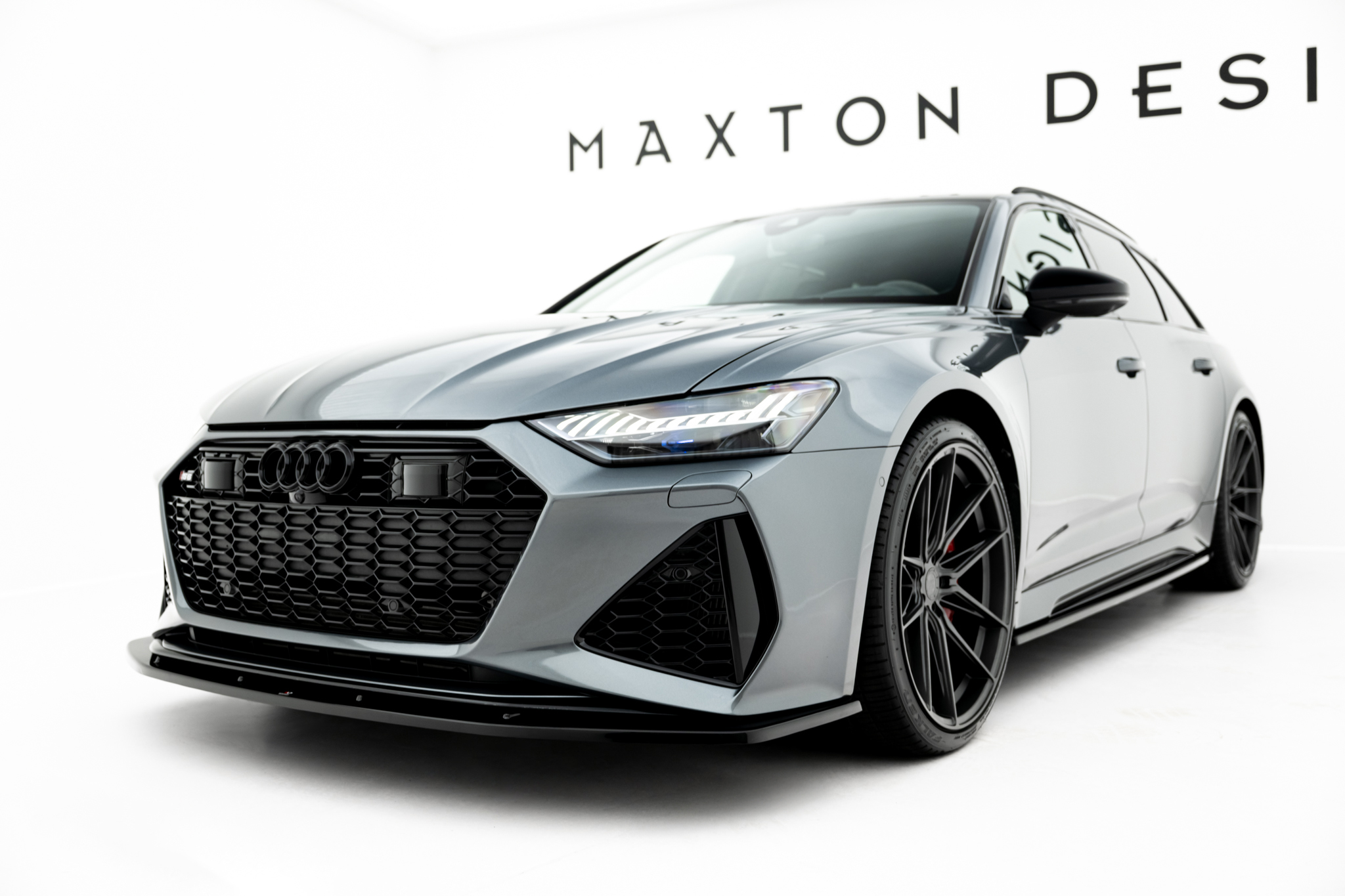 Maxton Design Передний сплиттер V2 для Audi RS6 C8 / C8 Facelift
