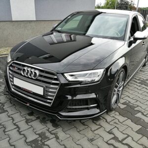 Maxton Design Передний сплиттер V.2 для Audi S3 / A3 S-Line 8V FL Sedan