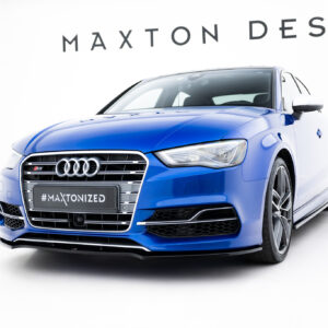 Maxton Design Передний сплиттер V.2 для Audi S3 / A3 S-Line 8V Седан / Кабриолет
