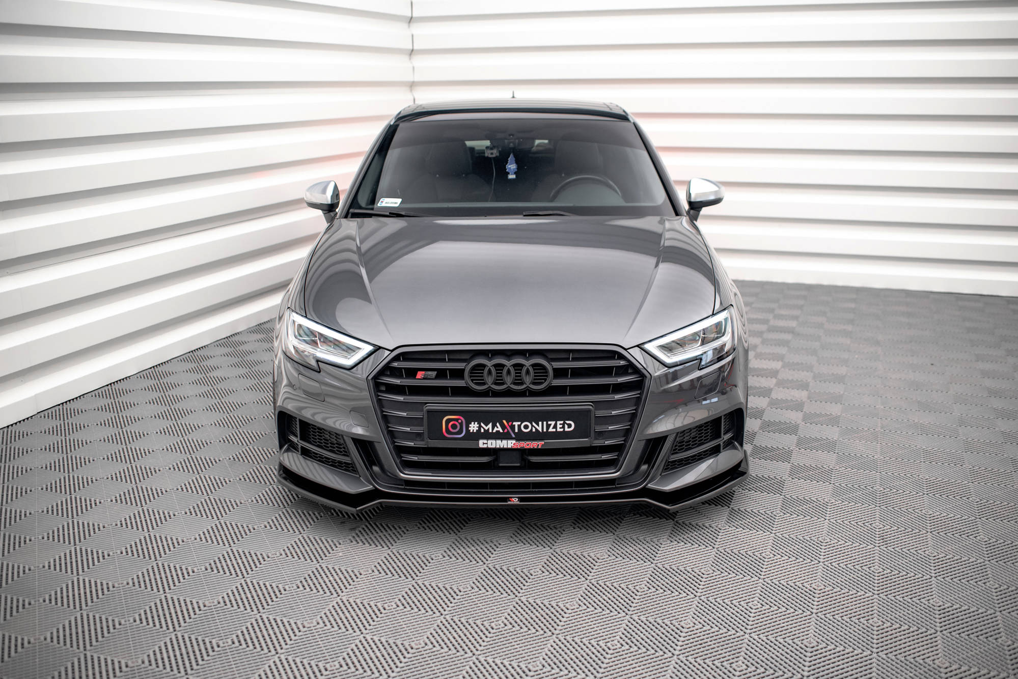 Maxton Design Передний сплиттер V.2 для Audi S3 / A3 S-Line Sportback 8V (рестайлинг) — изображение 2
