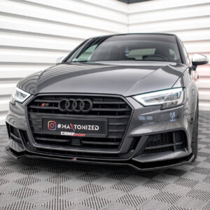 Maxton Design Передний сплиттер V.2 для Audi S3 / A3 S-Line Sportback 8V (рестайлинг)