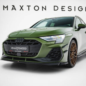 Maxton Design Передний сплиттер V.2 для Audi S3 Sportback / A3 S-line Sportback 8Y (рестайлинг)