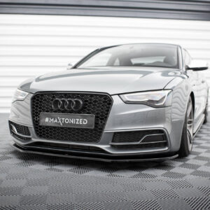 Maxton Design Передний сплиттер V.2 для Audi S5 / A5 S-Line 8T (рестайлинг)