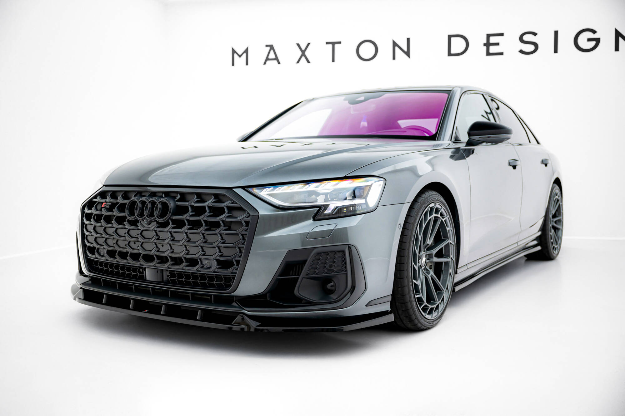 Maxton Design Передний сплиттер V.2 для Audi S8 / A8 S-Line D5 (рестайлинг)